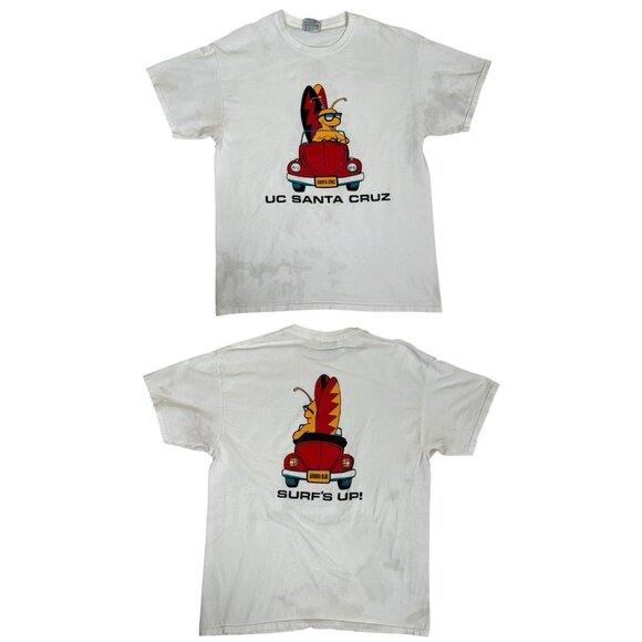 Vintage UC Santa Cruz Banana Slugs T-Shirt Size Large “Surfs Up” - Picture 1 of 14